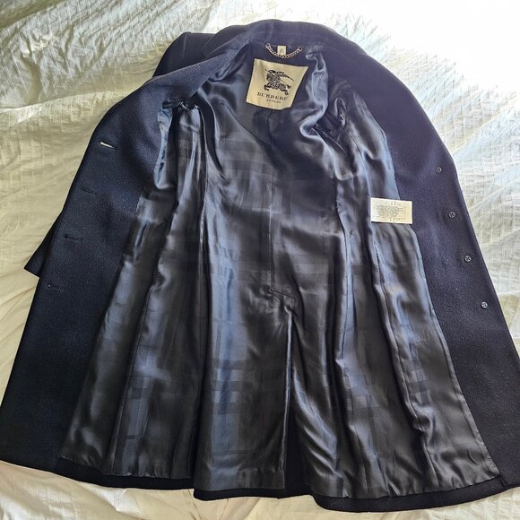 Burberry London Wool Cashmere Coat - Black - Sz UK2/US0/IT34 - Picture 3 of 16